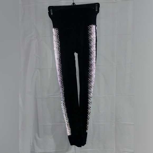 Reflective Legging Fabletics High-Waisted Sculptknit Black Silver Size Small - Picture 13 of 17